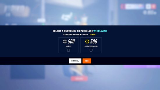 Overwatch 2 Credits Confusion - Screenshot of the in-game Hero Shop, showing a comparison of the 