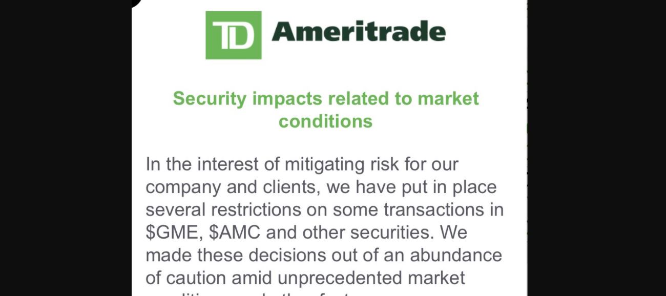 Here is why TD Ameritrade Funds are not available for Trading