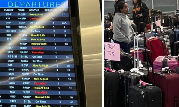 San Diego – Hundreds of flights are canceled