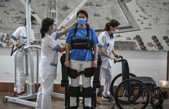 use of exoskeletons to help patients walk again