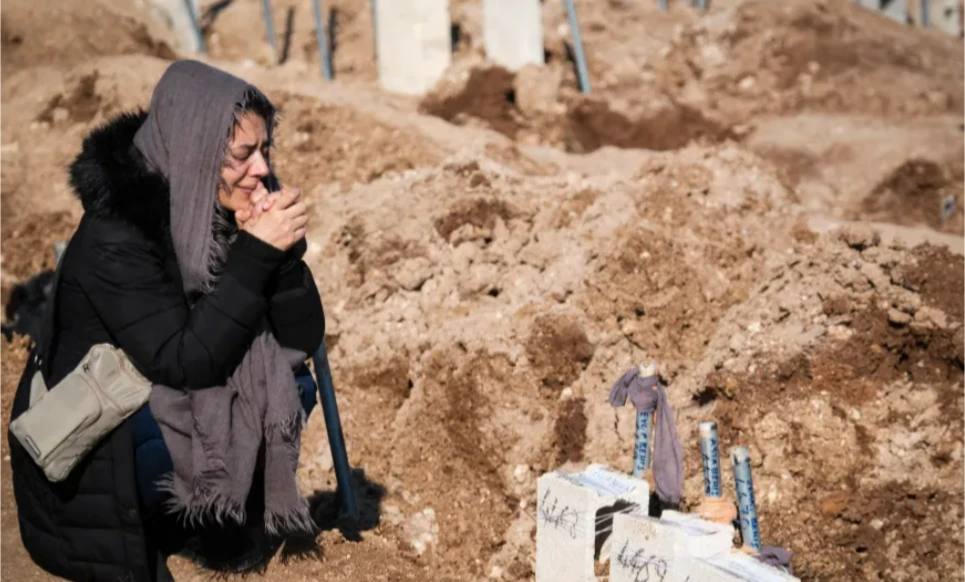 Families mourn their dead in the earthquake that struck Turkey and Syria.
