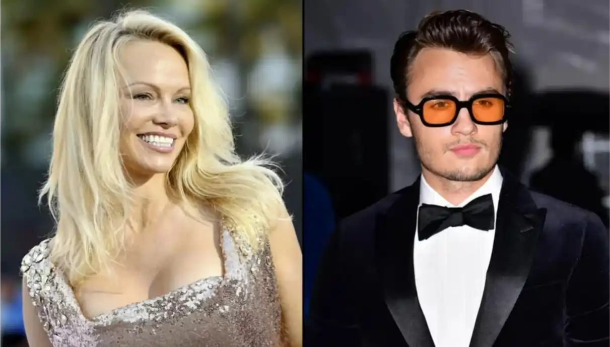 Pamela Anderson with her son Brandon Lee