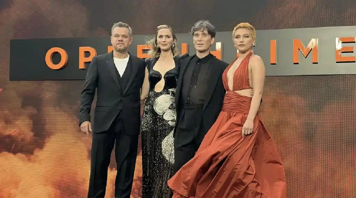 Cillian Murphy's Drastic Diet for Oppenheimer Role! 1 Florence Pugh claimed that Cillian Murphy only ate one almond a day to achieve the gaunt look of Robert Oppenheimer @OppenheimerFilm.
