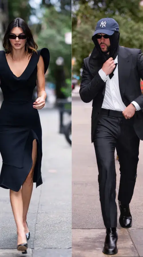 Kendall Jenner and Bad Bunny wear matching outfits for romantic dates 1 Kendall Jenner and Bad Bunny