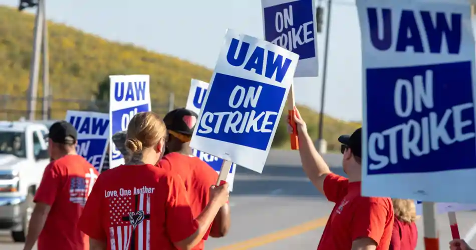 UAW Workers strike against Big Three automakers