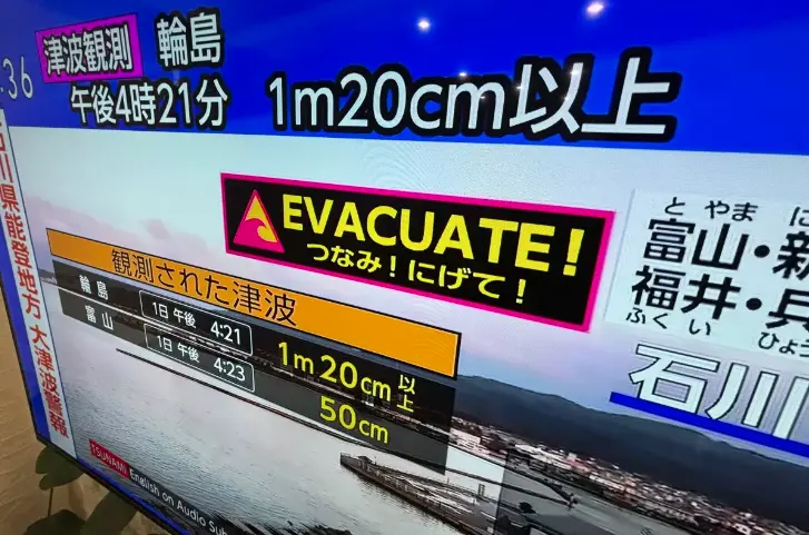 Japan tsunami warning after series of powerful quakes off northwest coast