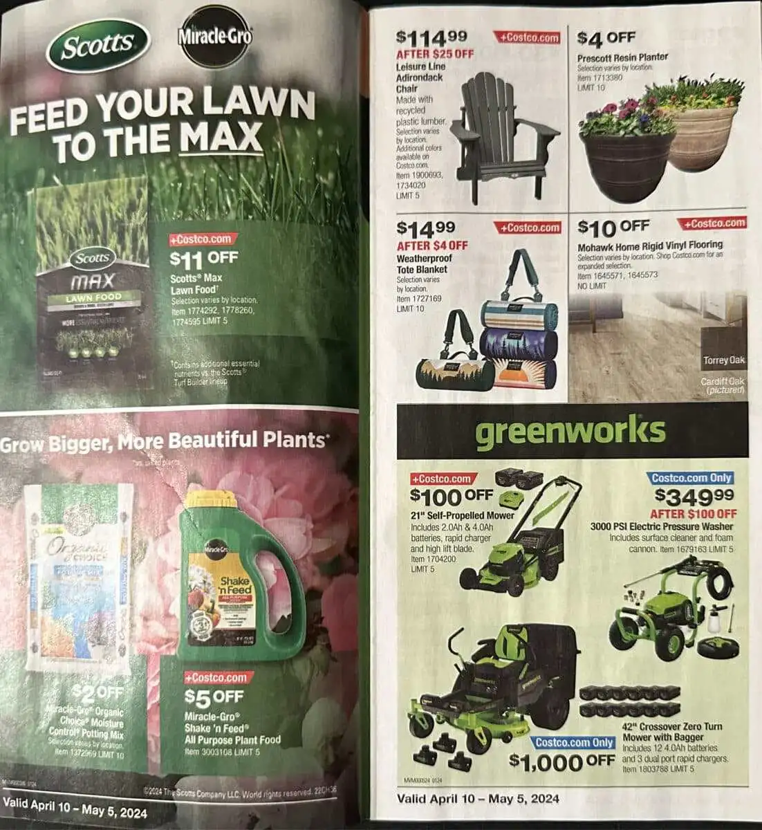 Costco April 2024 Coupon Book Page First