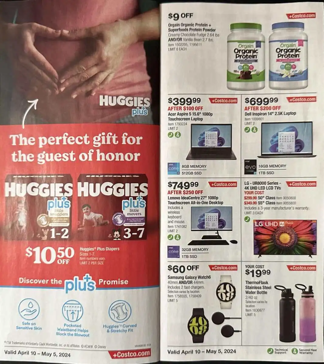 Costco April 2024 Coupon Book Page Fourth