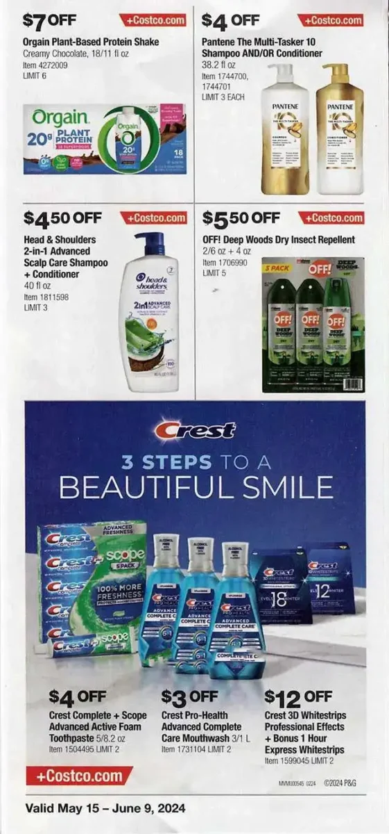 Costco May 2024 Coupon Book Page 2