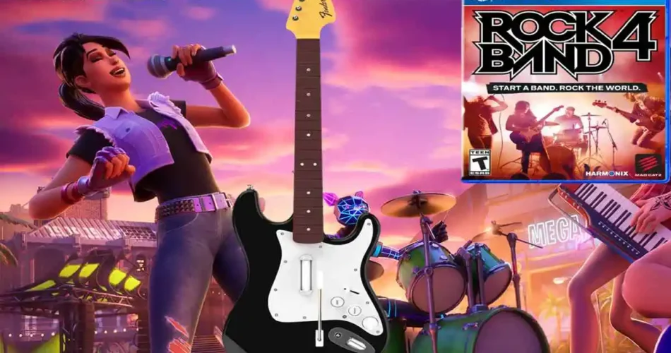 Why Rock Band 4 Guitar Controllers Aren't a Perfect Fit for Fortnite