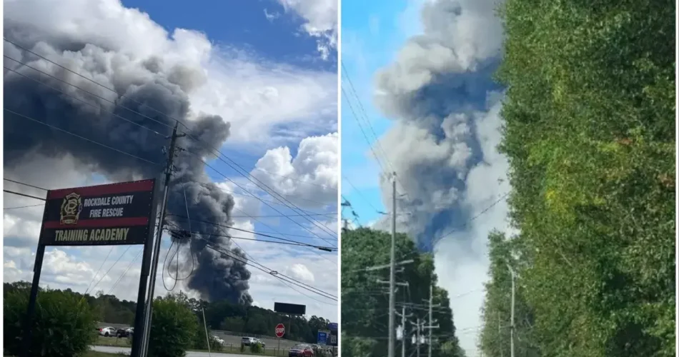 Chemical Plant Fire Sparks Evacuations After Water Mixes With Hazardous Chemicals—Residents Told to Shelter Indoors