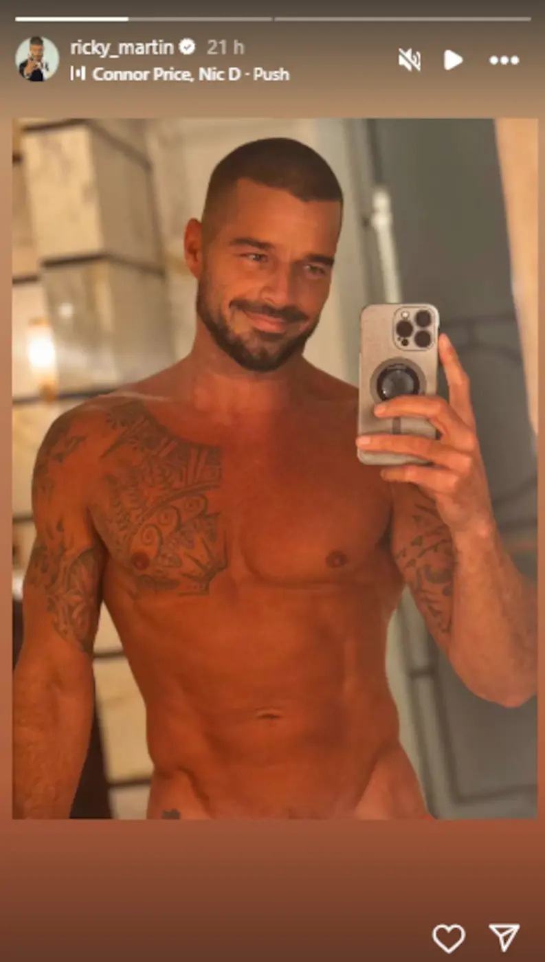 Ricky Martin's Nude Selfie Stuns Fans at 53 1 Ricky Martin